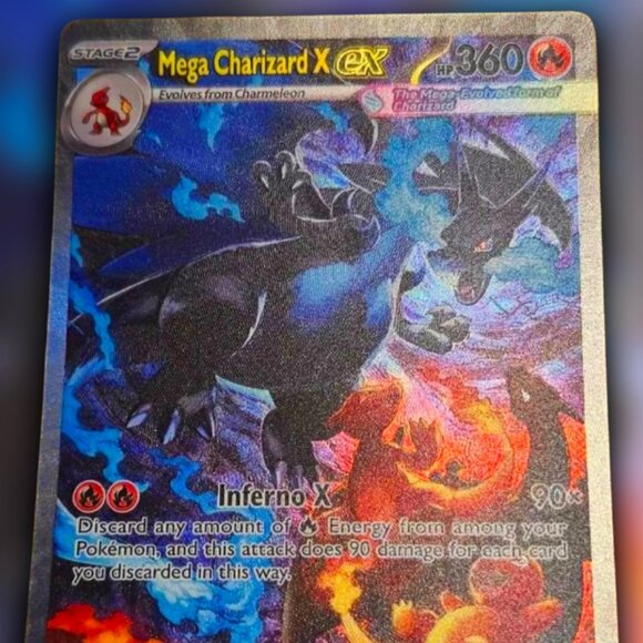 {MAKE OFFER} | Pokémon Phantasmal Flames ENGLISH Mega Charizard ex SIR 125/94 NM - Picture 3 of 4